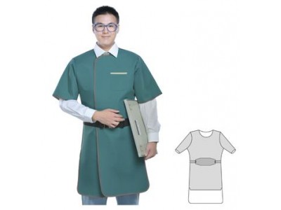 X射線防輻射防護(hù)裝備：鉛膠防護(hù)衣(正穿半袖單面式）、輻射防護(hù)服等