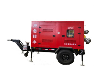 1000立方真空輔助離心泵移動(dòng)排澇泵車