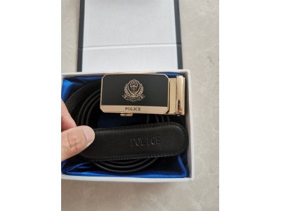 高檔警察紀(jì)念金色警徽頭腰帶