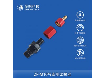 M10氣密測(cè)試嘴密封測(cè)試艙體排氣抽真空閥自密封單向閥PRV止回閥